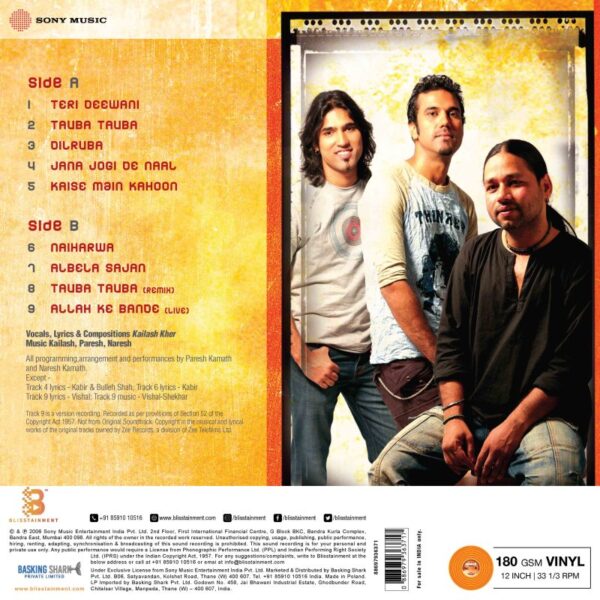 Kailasã by Kailash Kher, Vinyl Record, Lp - Image 2