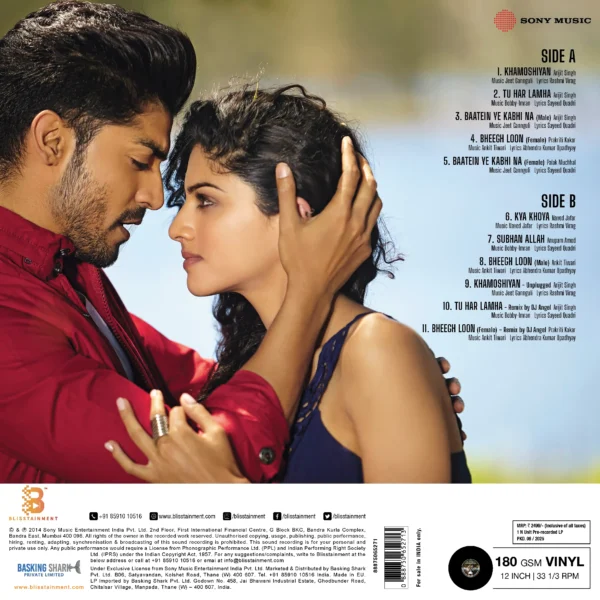 Khamoshiyan- Jeet Gannguli, Ankit Tiwari,Vinyl Record, Lp - Image 2