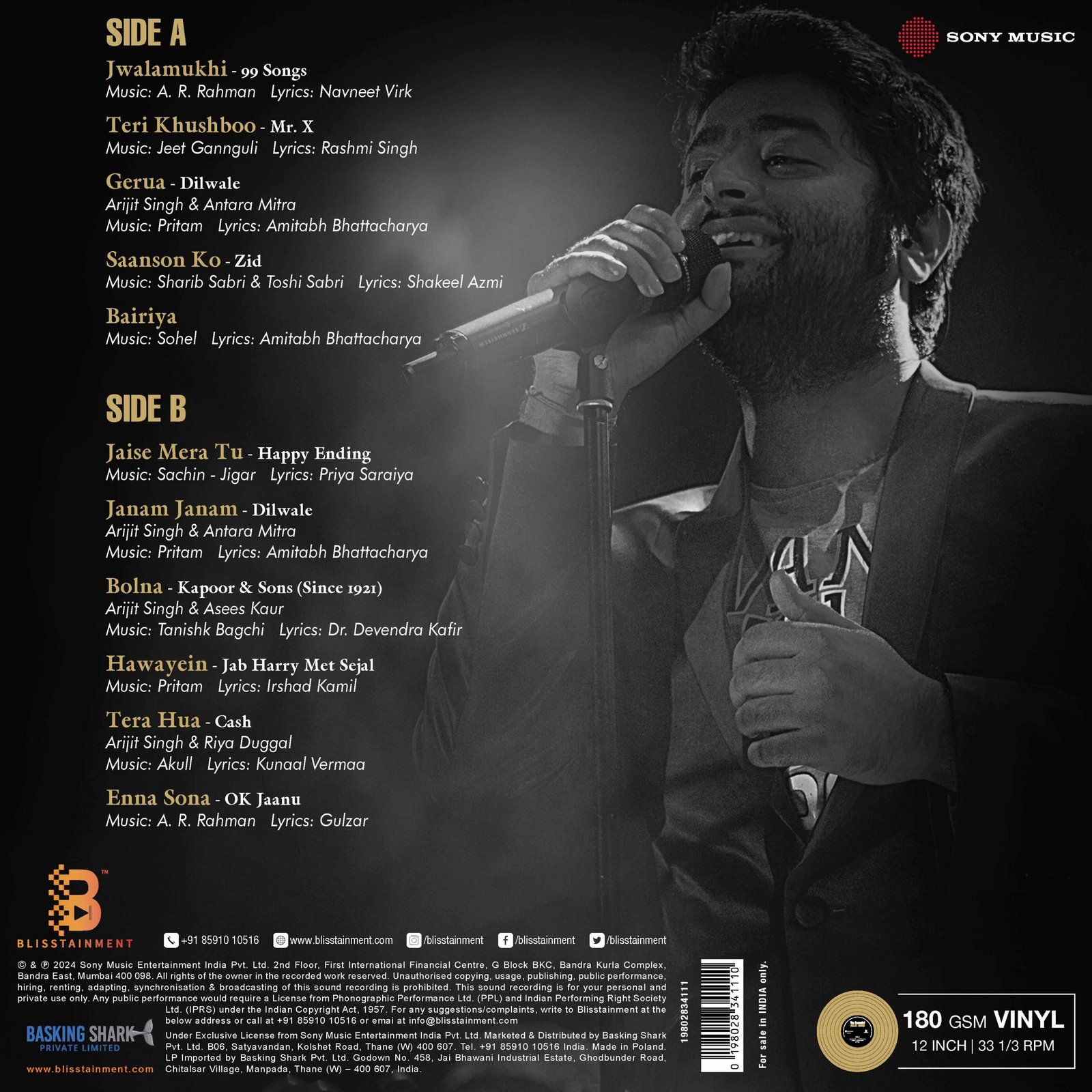 The Essential Arijit Singh, Vinyl Record, Lp - Image 3