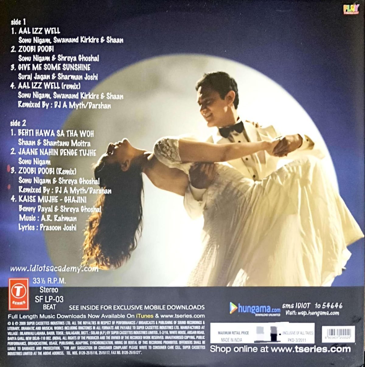 3 Idiots – Lp Record - Image 2