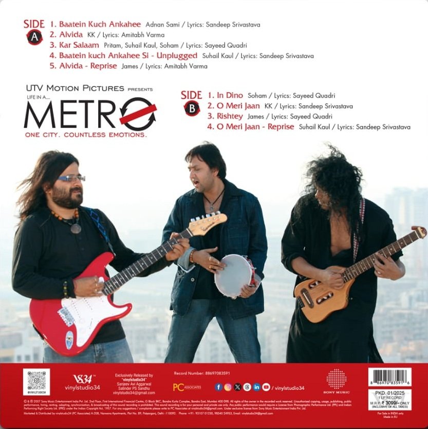Life In A Metro, Pritam, Vinyl Record, Lp - Image 2