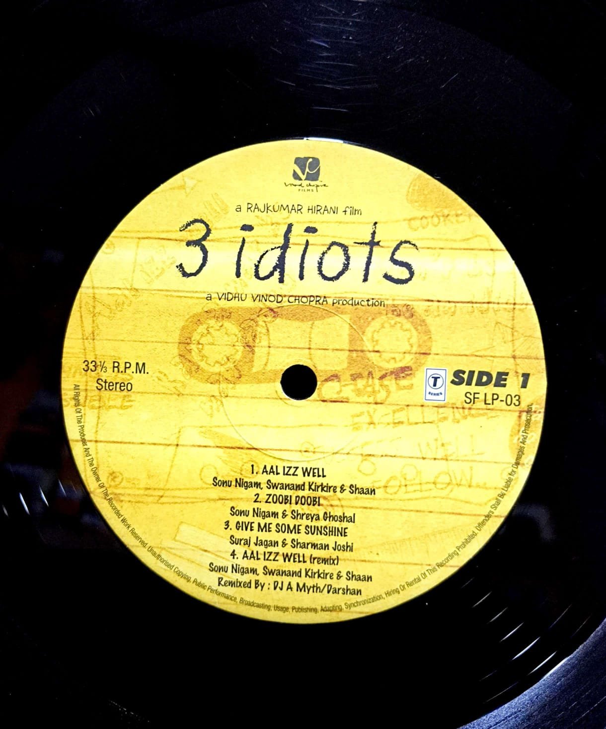 3 Idiots – Lp Record - Image 3