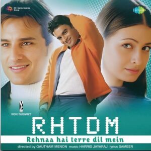 Rehnaa Hai Terre Dil Mein, Harris Jayaraj, Sameer, RHTDM, Vinyl Record, Lp