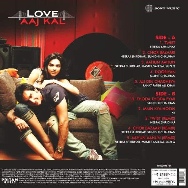 Love Aaj Kal- Pritam ,Vinyl Record, Lp - Image 2